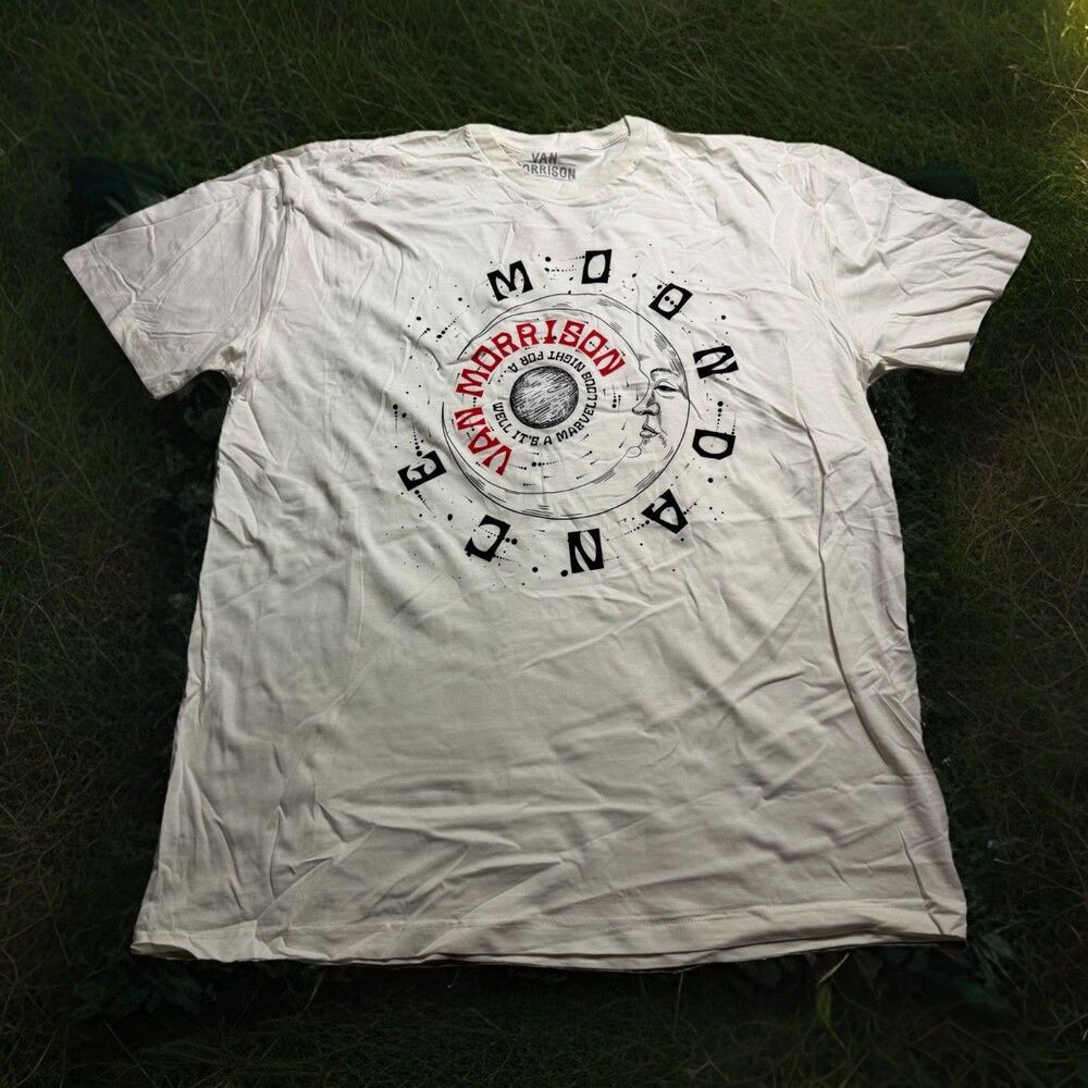 Van Morrison Moon Dance 1970 Adult Music NWOT SS T Shirt Sz 2XL